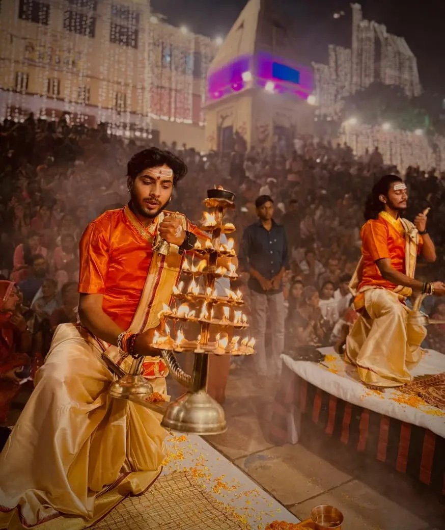 Ganga Aarti ceremony at Banaras