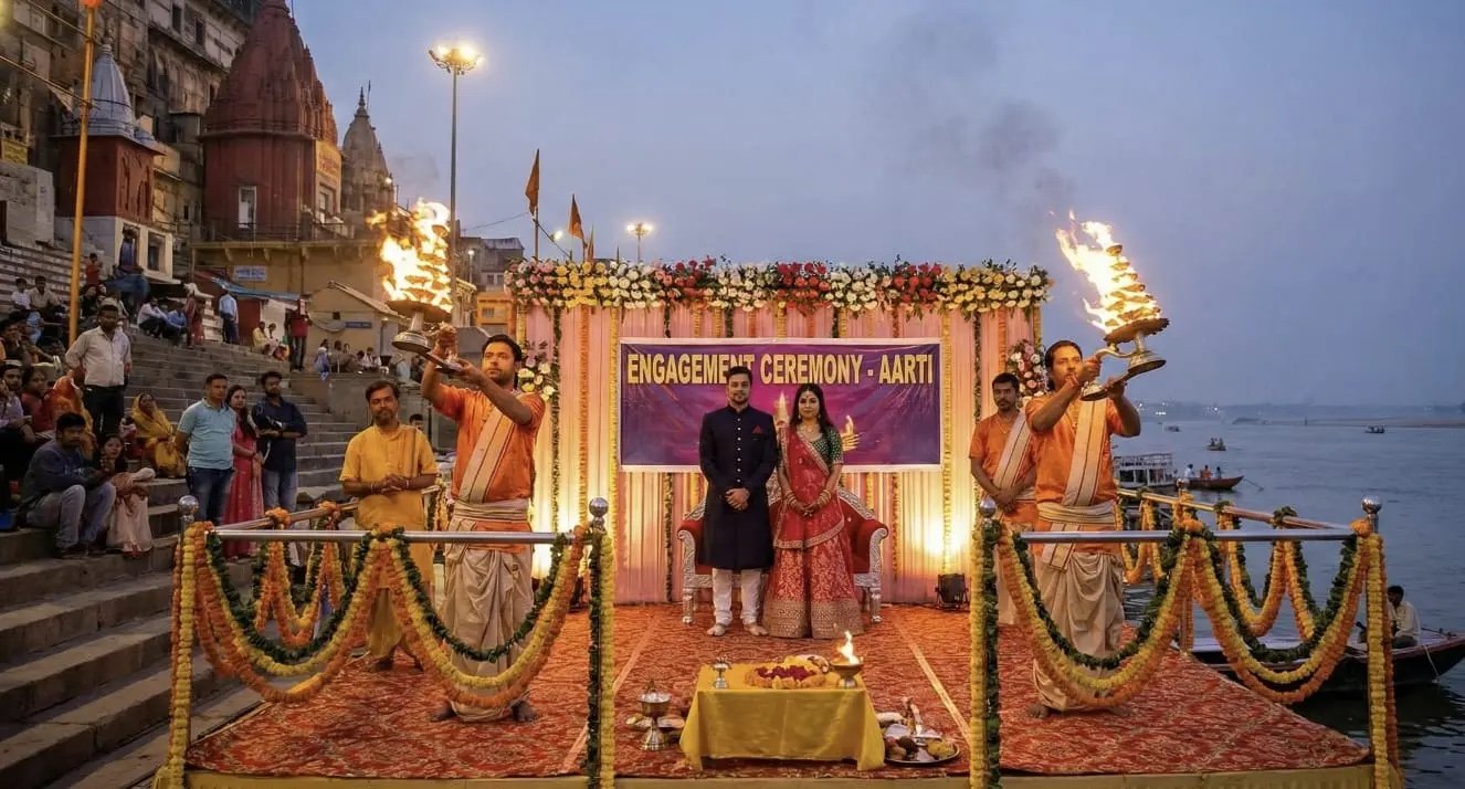 Ganga Aarti for Engagement
